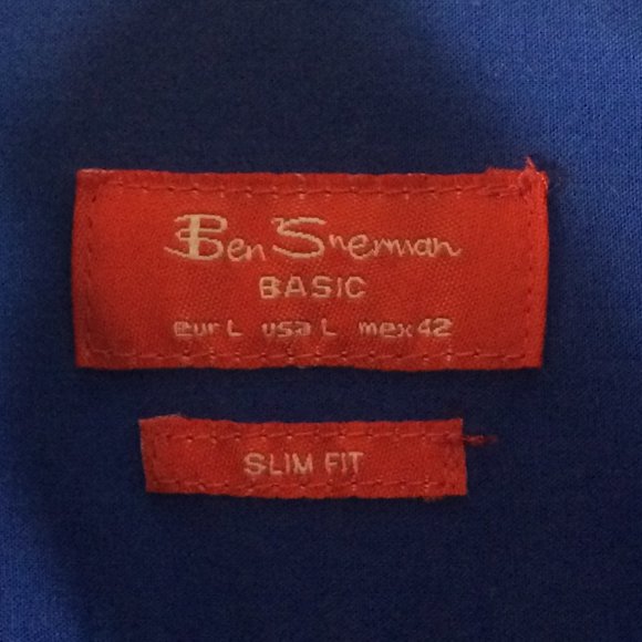 Ben Sherman blue Men's shirt size Large - Picture 4 of 5